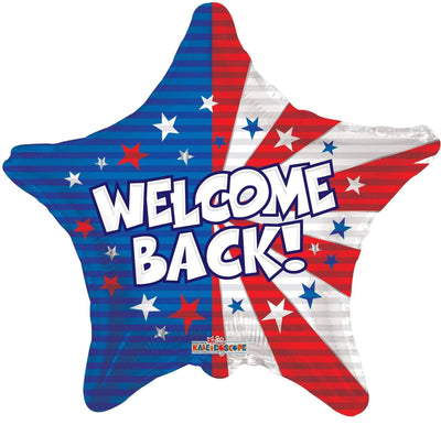 ConverUSA 18" Welcome Back Patriotic Balloon - Premium Party Distribution