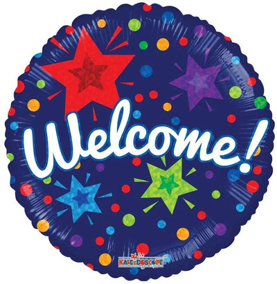 ConverUSA 18" Welcome Prismatic Stars Balloon - Premium Party Distribution