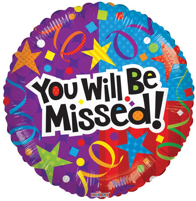 ConverUSA 18" You Will Be Missed Balloon - Premium Party Distribution