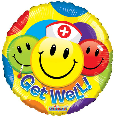 ConverUSA 18"Get Well Smileys Balloon - Premium Party Distribution