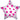 ConverUSA 22" Clear Star Pink Star Pattern Balloon - Premium Party Distribution