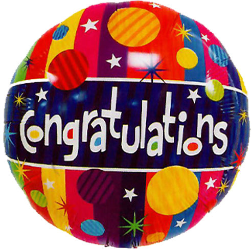 Winner Party 18" Confetti Congratulations Balloon