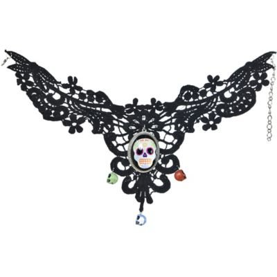 Costume Necklace - Sugar Skull - Premium Party Distribution