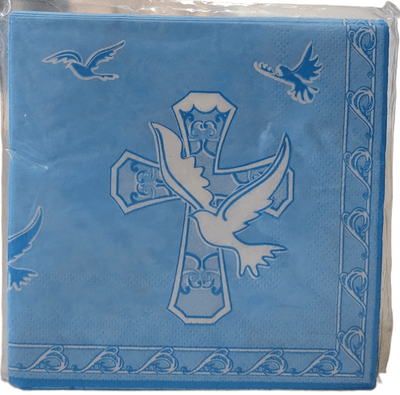 Cross Blue Napkins 16ct - Premium Party Distribution
