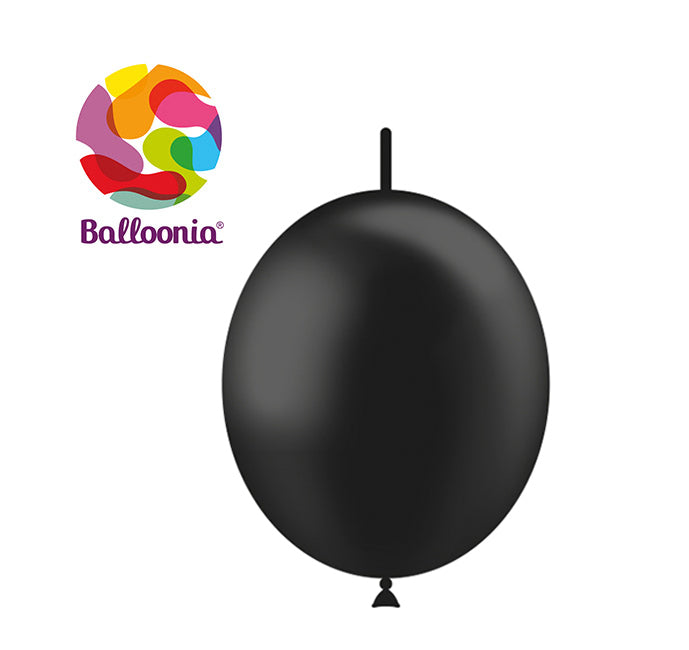 6" Decolink Metallic Black (100ct) - Balloonia