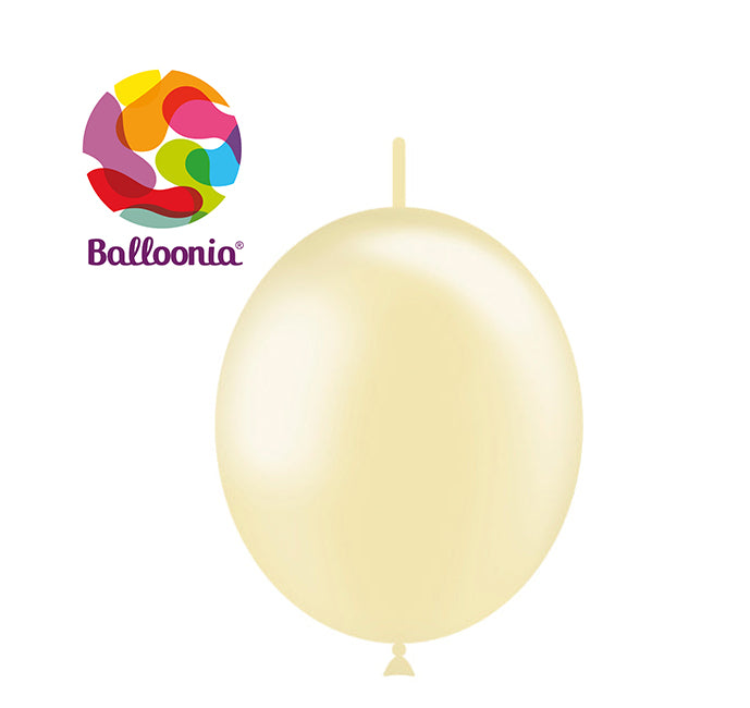 12" Decolink Metallic Ivory (100ct) - Balloonia