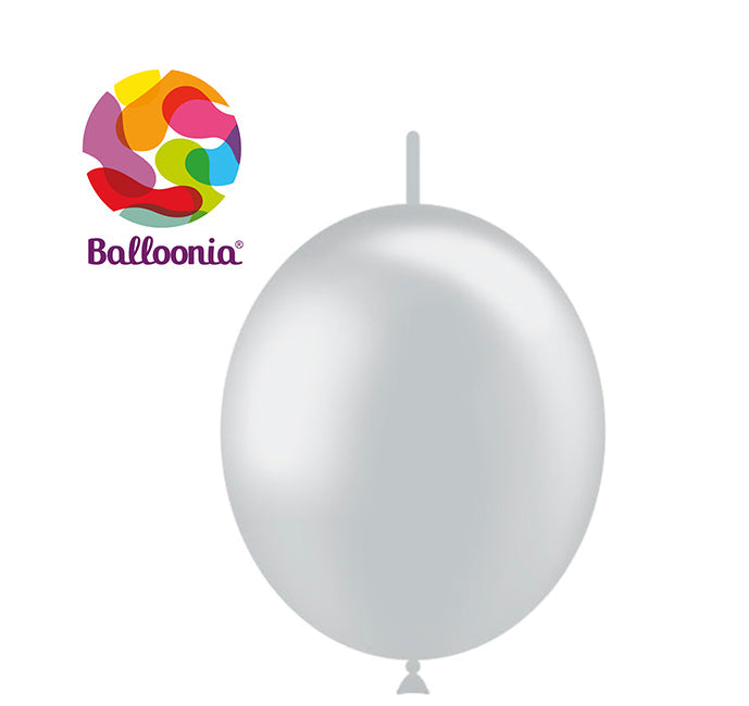 12" Decolink Metallic Silver (100ct) - Balloonia