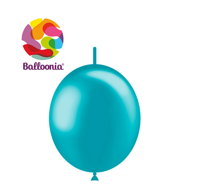 12" Decolink Metallic Turquoise (100ct) - Balloonia