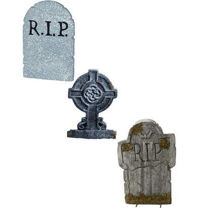Decoration - Handcrafted Cemetery Tombstone - Premium Party Distribution