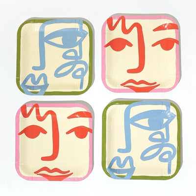 Dessert Plates - Art Party (12ct) - Premium Party Distribution