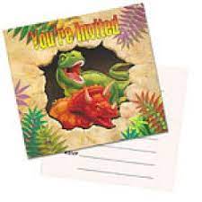 Dinosaur Invitations 8ct - Premium Party Distribution
