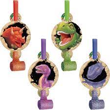 Dinosaur Party Blowers (8 Count) - Premium Party Distribution