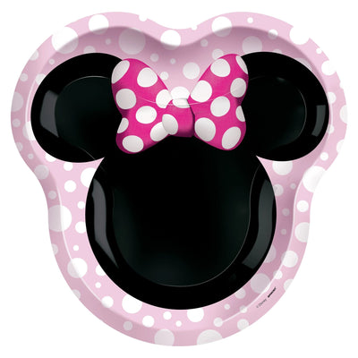 Disney Minnie Mouse Forever 10.5" Shaped Plate 8ct - Amscan - Premium Party Distribution