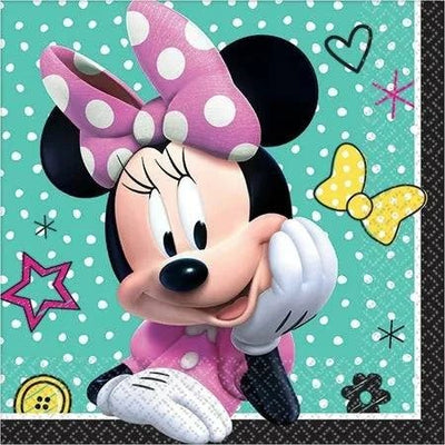 Disney Minnie Mouse Helpers Beverage Napkins 16ct - Amscan - Premium Party Distribution