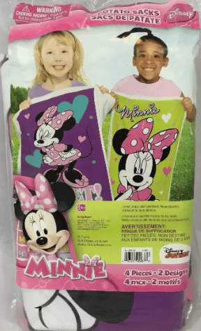 Disney Minnie Mouse Potato Sacks Race 4ct - Amscan - Premium Party Distribution