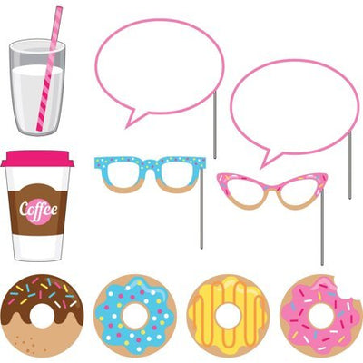 Donut Time Photo Props 10ct - Premium Party Distribution