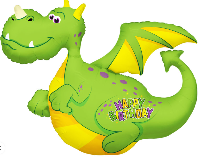 Conver USA 36″ Happy Birthday Dragon Balloon