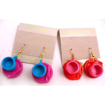 Earrings - Coffee Cups - Premium Party Distribution