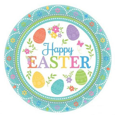 Easter Lovely 7in Plates 8ct - Amscan - Premium Party Distribution