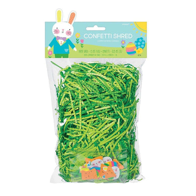 Easter Paper Grass Green/Lime Green 1.5oz - Amscan - Premium Party Distribution