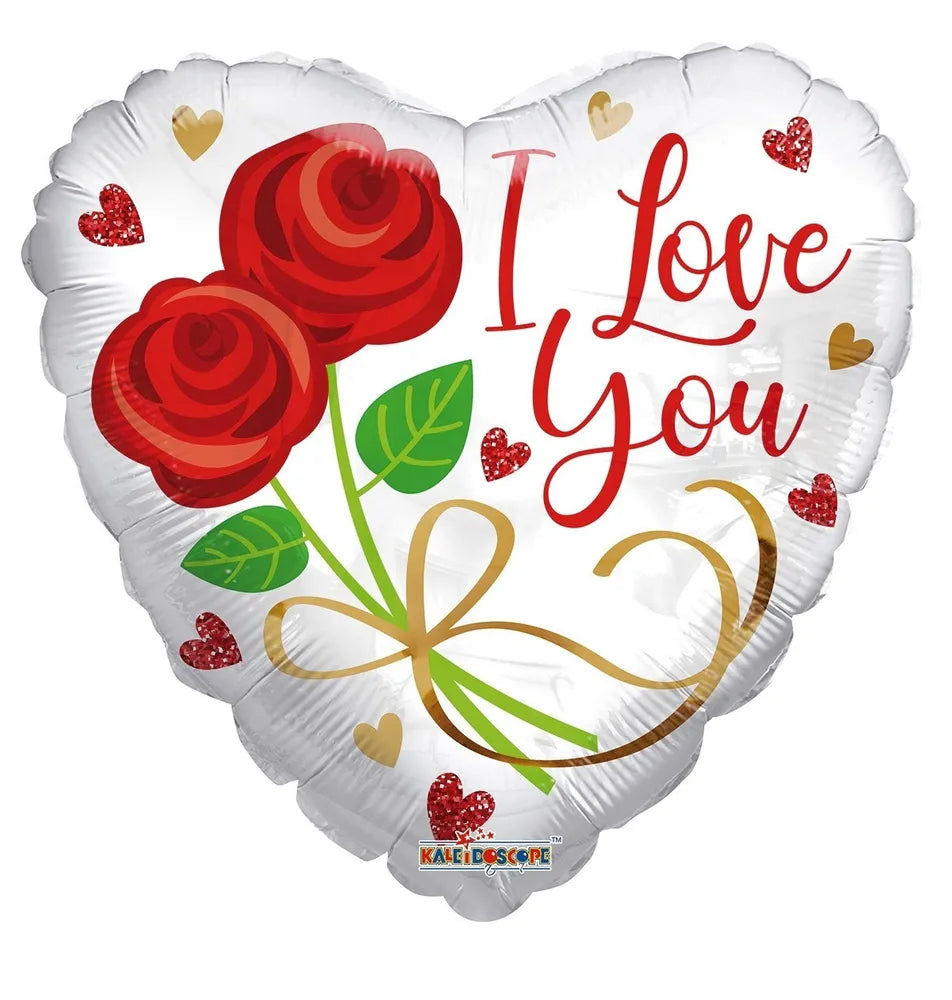 I Love You Two Roses 18″ Balloon