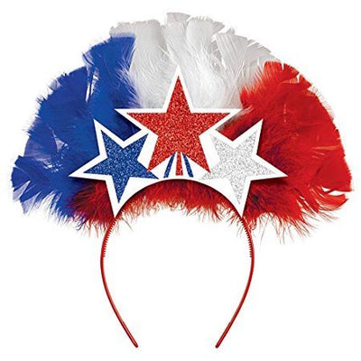 Feather Headband - Patriotic - Premium Party Distribution