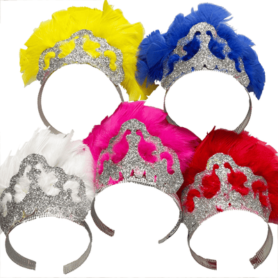 Feathered Headband (1ct - color selected at random) - Premium Party Distribution