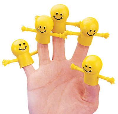 Finger Puppet - Smile Face (12ct) - Premium Party Distribution