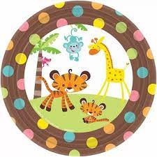 Fisher Price Baby Shower 7" Paper Plates 8ct - Premium Party Distribution