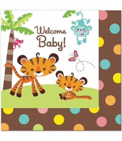 Fisher Price Baby Shower Lunch Napkins 16ct - Premium Party Distribution