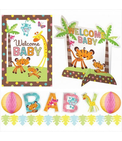 Fisher Price Baby Shower Room Decorating Kit (10pc) - Premium Party Distribution