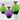 Fluffy Decorations - Witches' Crew Green & Purple (3ct) - Premium Party Distribution