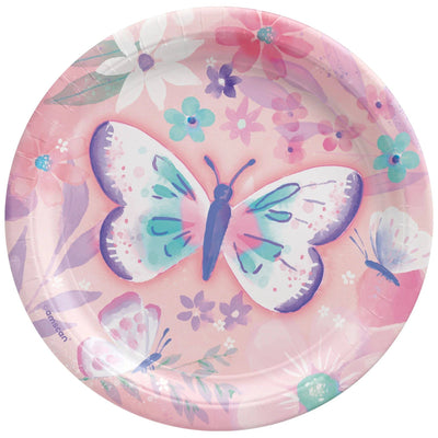 Flutter 7" Round Plates 8ct - Amscan - Premium Party Distribution