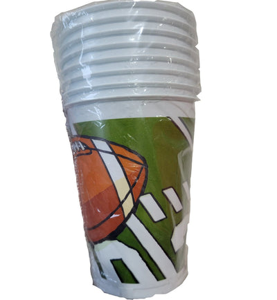 Football 16oz Cups 8ct - Premium Party Distribution