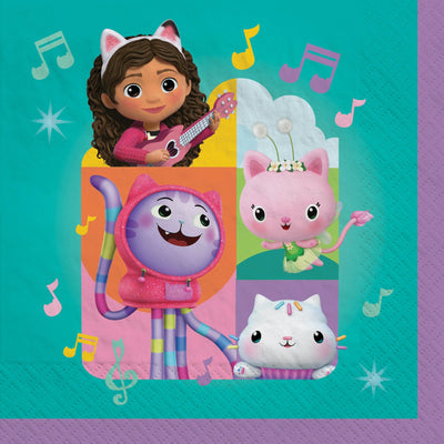 Gabby's Dollhouse Beverage Napkins 16ct - Premium Party Distribution