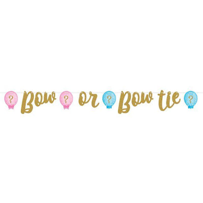 Gender Reveal Glitter Balloons Banner 5.3ft - Premium Party Distribution