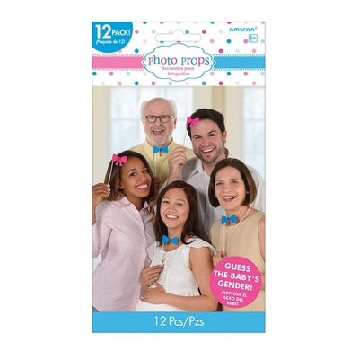 Girl or Boy 12pc Photo Props - Premium Party Distribution