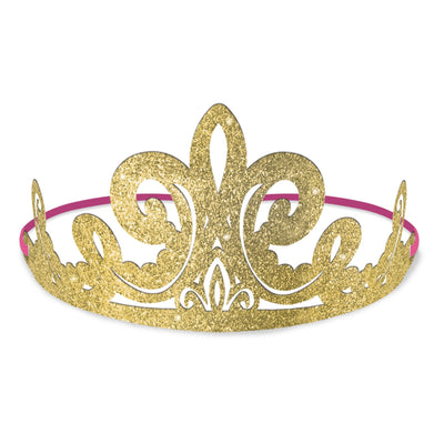 Glitter Paper Tiaras - Princess (8ct) - Premium Party Distribution