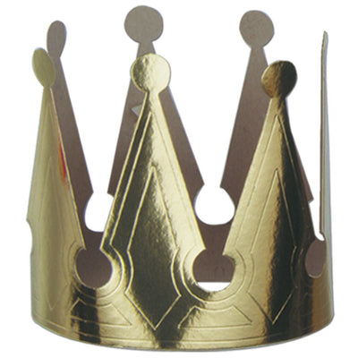 Gold Foil Crown (12ct) - Premium Party Distribution