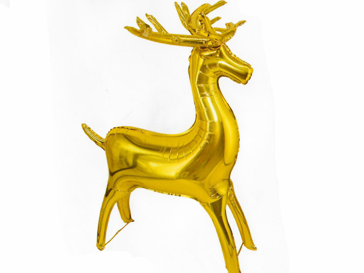 Winner Party 41" Gold Reindeer Balloon