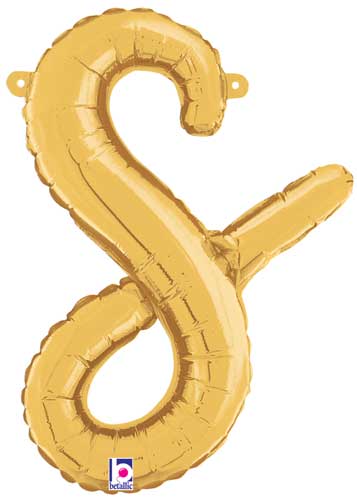 Betallic 14" Script Letter "s" Gold