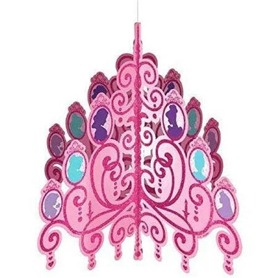 Hanging Glitter Chandelier - Disney Princess - Premium Party Distribution