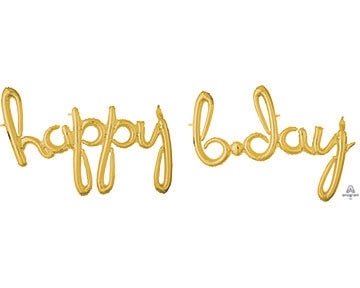 Happy B - Day Script - Gold - Premium Party Distribution