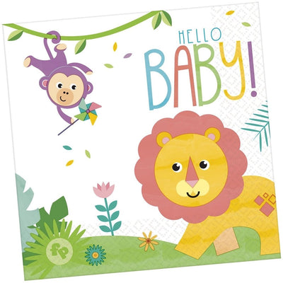 Hello Baby Luncheon Napkins 16ct - Premium Party Distribution