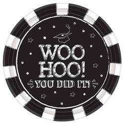 Hooray Grad Paper Round Plates 18ct - Amscan - Premium Party Distribution