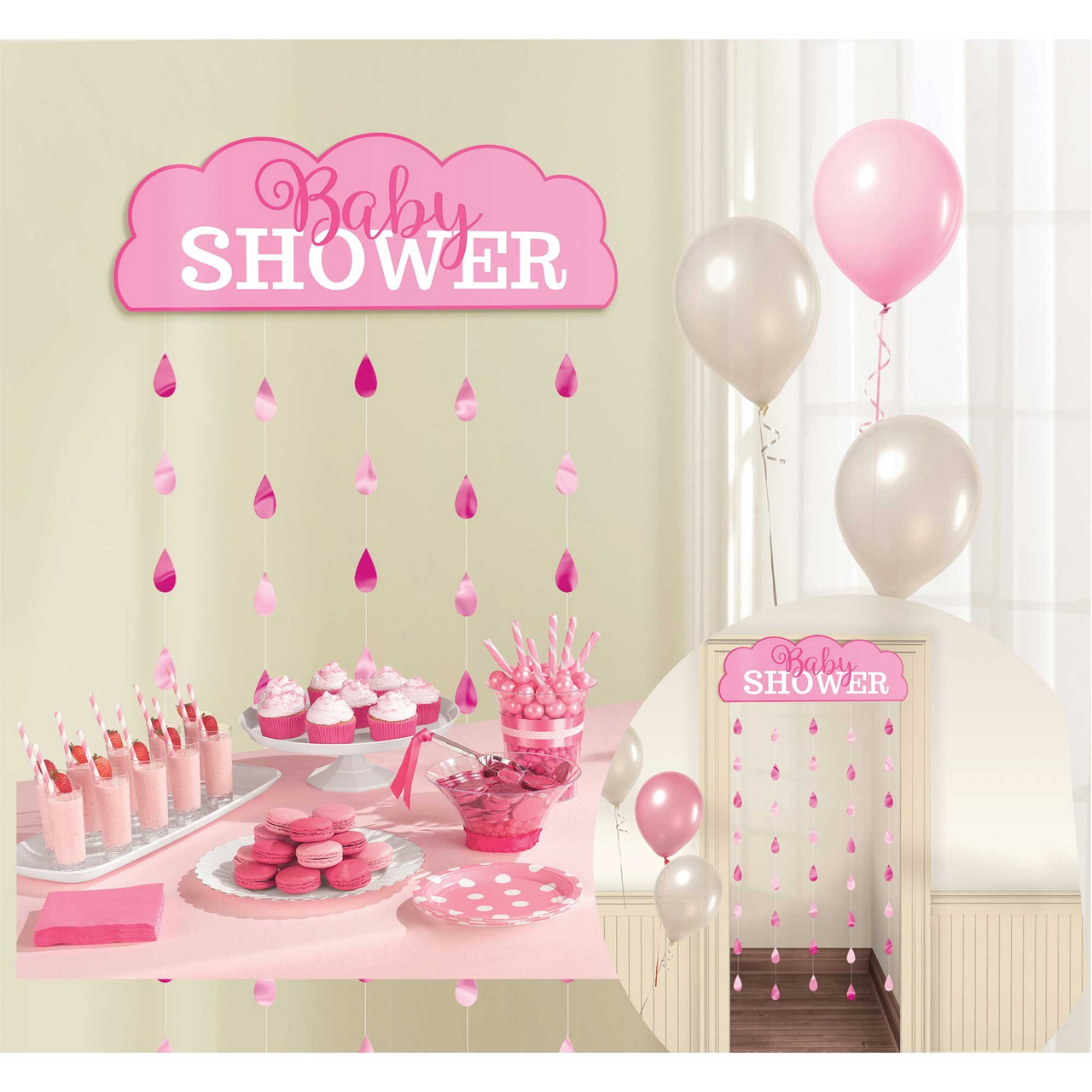 Baby Shw Pink Baby Shw Pink Door Curtain