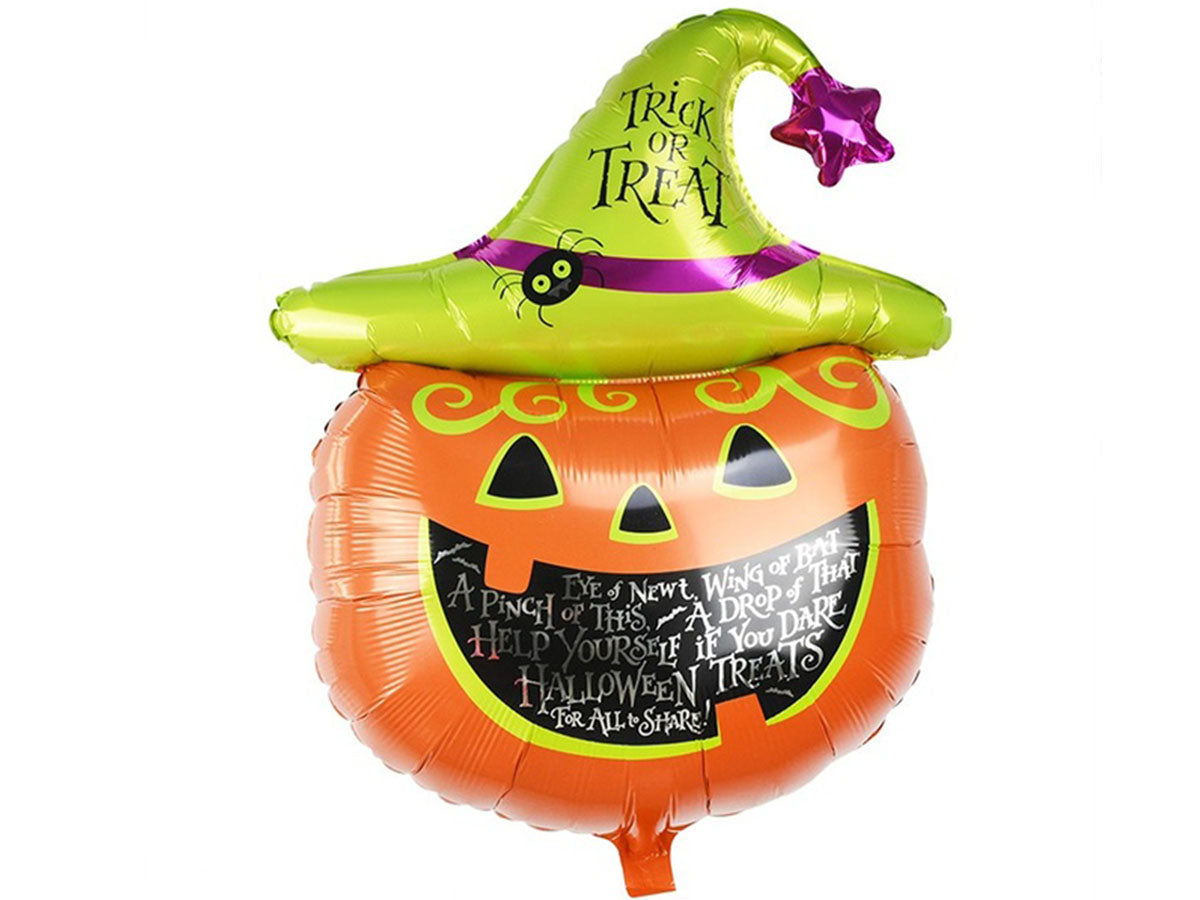 Winner Party 22" Halloween Pumpkin With Hat Balloon Foil Balloon