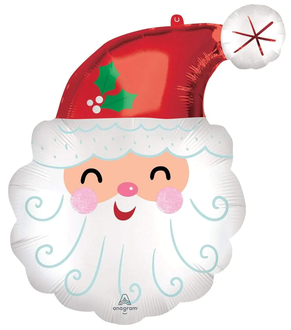 Anagram 27" Santa Head Balloon