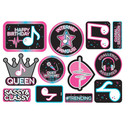 Internet Famous Cutouts 12pc - Premium Party Distribution