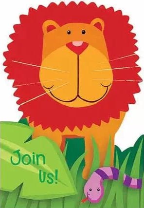 Invitations - Wild Kingdom (8ct) - Premium Party Distribution